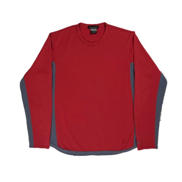 Nike Other - Vtg Y2K Nike Sphere maroon red grey mesh thermal longsleeve shirt mens medium